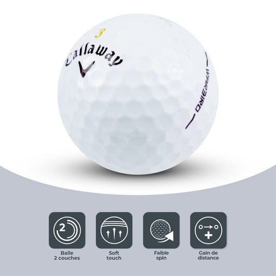 12 Balles de Golf Callaway Warbird Pearl