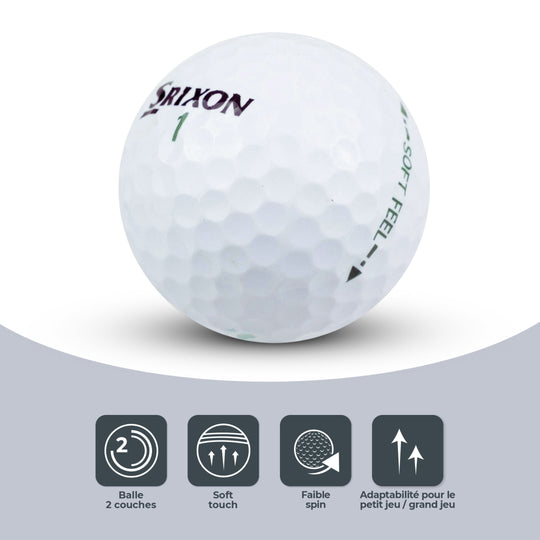 12 Balles de Golf Srixon Soft Feel Pearl