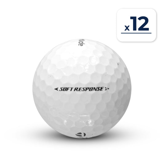 12 Balles de Golf TaylorMade Soft Response Pearl