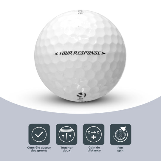 12 Balles de Golf TaylorMade Tour Response Pearl