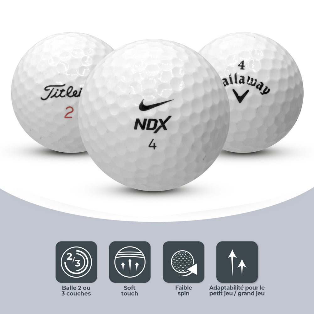 Balles de Golf GRANDES MARQUES - Sélection Premium de Titleist, Callaway et Nike