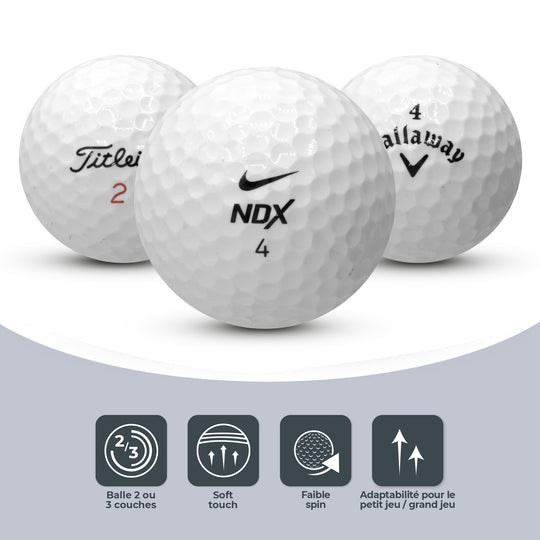 Balles de Golf GRANDES MARQUES - Sélection Premium de Titleist, Callaway et Nike