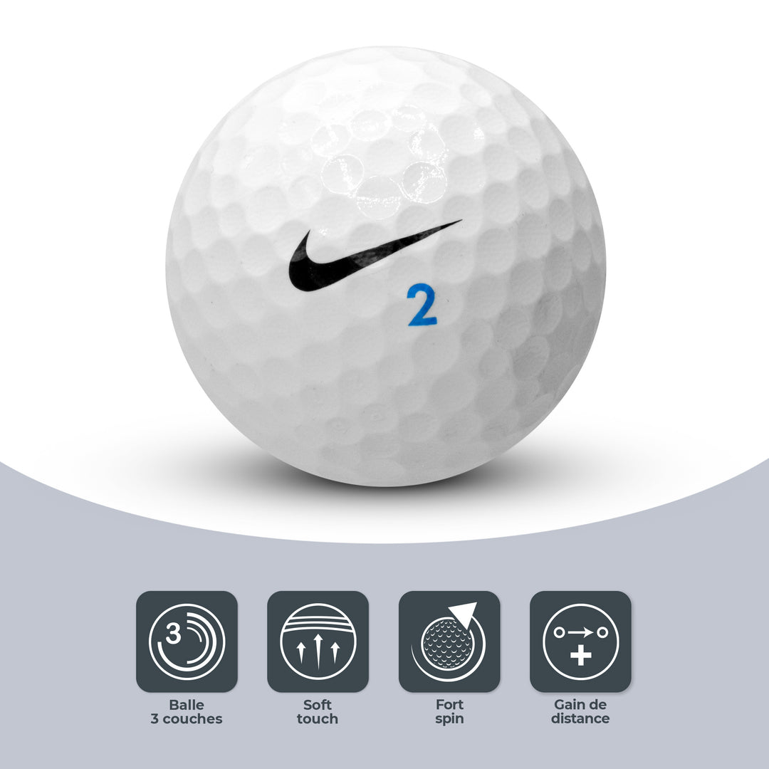 50 Balles de golf Nike RZN Black