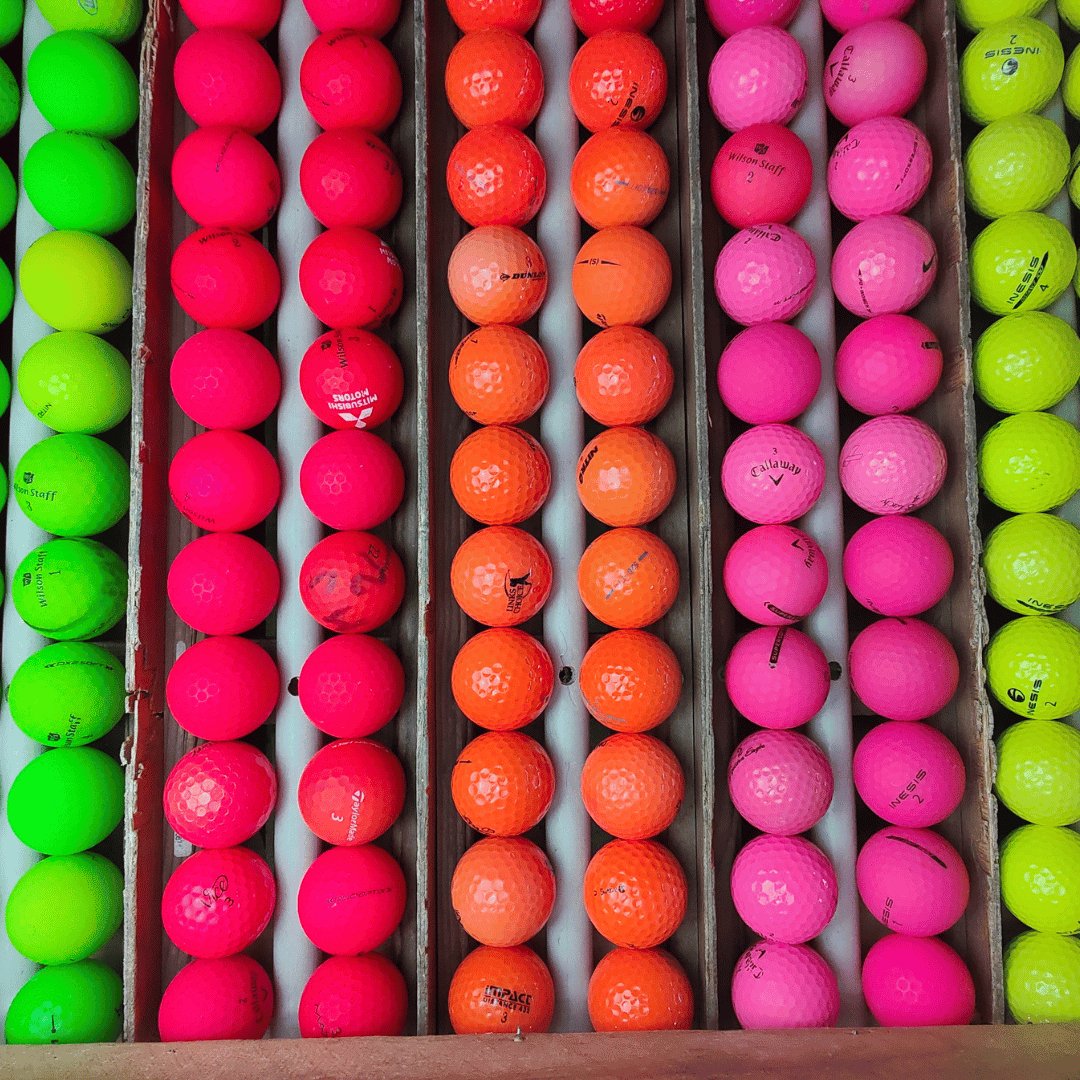 50 Balles de Golf Couleur Mix